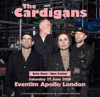 The Cardigans at Eventim Apollo on 27 June 2026 gig poster