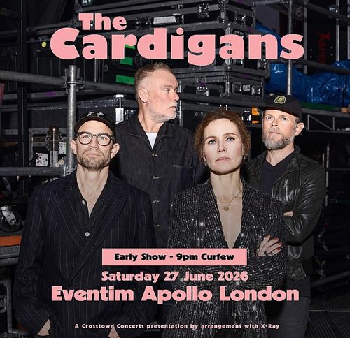 The Cardigans at Eventim Apollo on 27 June 2026 gig poster