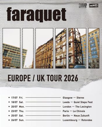 faraquet july 2026 tour poster