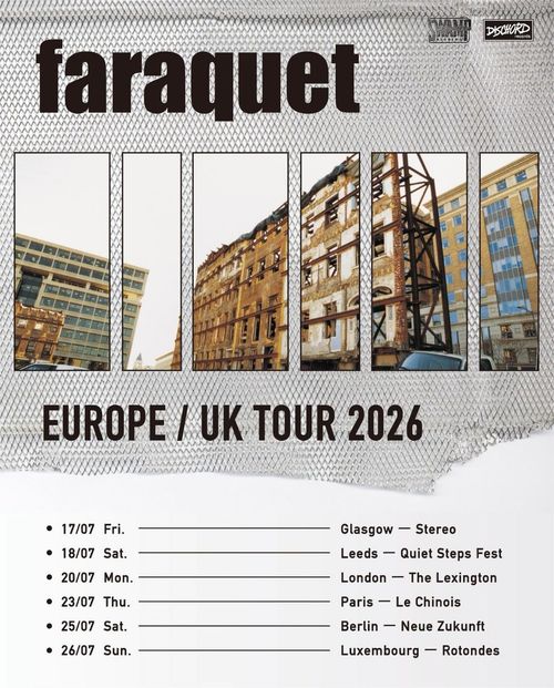 faraquet july 2026 tour poster