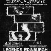 BLACK GROOVE A.V.L, Acid Throne gig poster