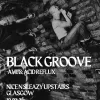 BLACK GROOVE A.V.L, ACID REFLUX gig poster
