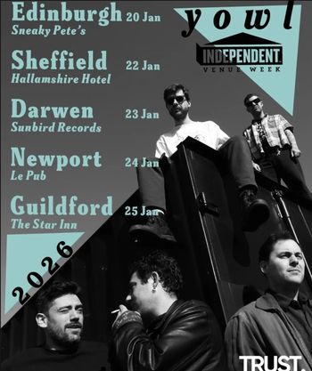 yowl at Sneaky Pete's on 20 January 2026 gig poster