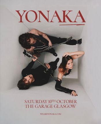 YONAKA at THE GARAGE on 10 October 2026 gig poster