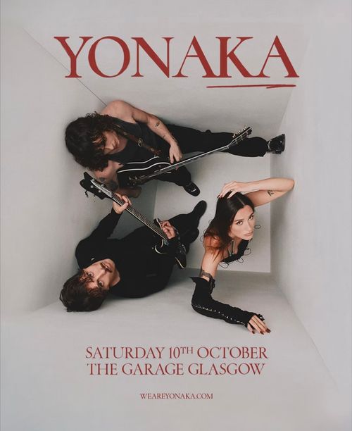 YONAKA at THE GARAGE on 10 October 2026 gig poster