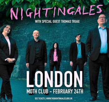 Nightingales Thomas Truax at Moth Club on 24 February 2026 gig poster