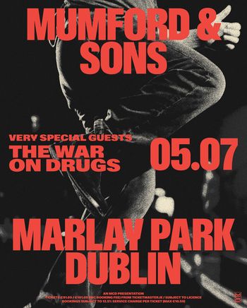 Mumford & Sons The War on Drugs at Marlay Park on 5 July 2026 gig poster