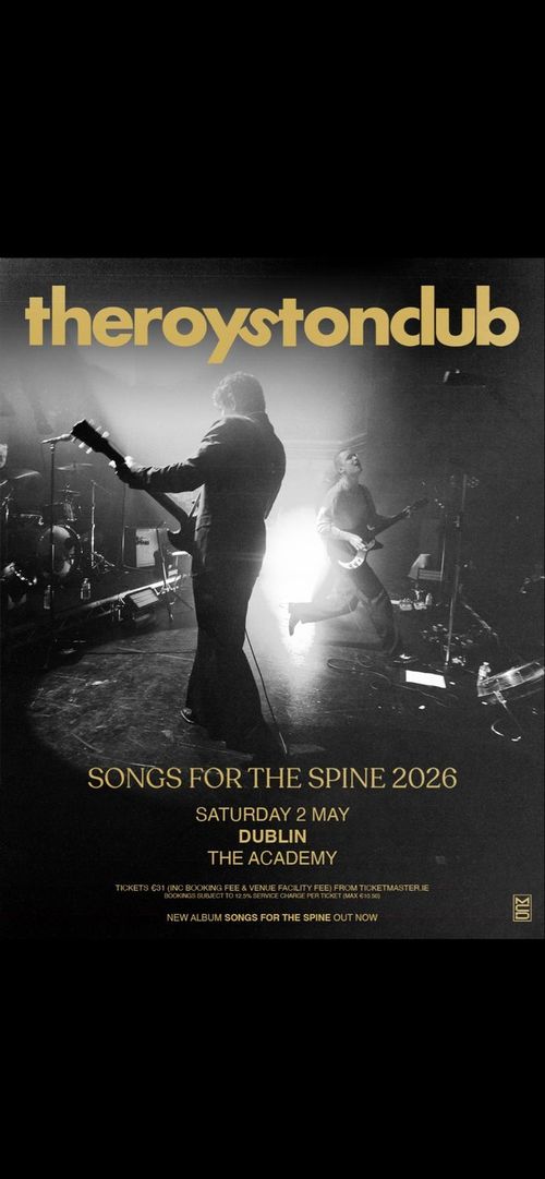 Songs for the Spine 2026 theroystonclub at The Academy on 2 May 2026 gig poster