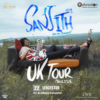 Sanjith live in Concert! Sanjith at O2 Academy Leicester on 22 March 2026 gig poster