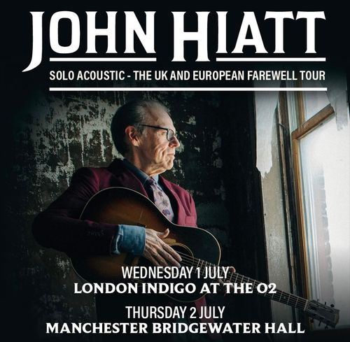 JOHN HIATT july 2026 tour poster
