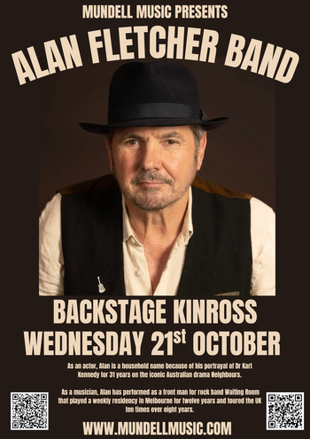 ALAN FLETCHER BAND at Backstage on 21 October 2026 gig poster