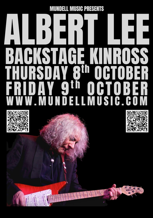 ALBERT LEE october 2026 tour poster