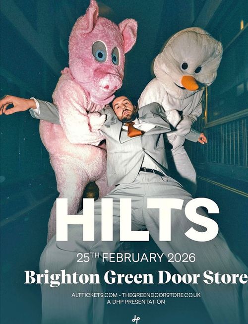 HILTS at Brighton Green Door Store on 25 February 2026 gig poster