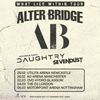 WHAT LIES WITHIN TOUR ALTER BRIDGE, Sevendust, Daughtry gig poster