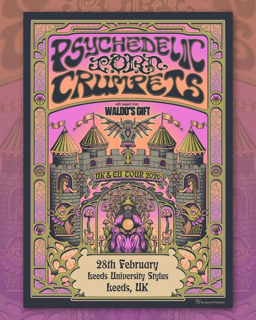 Psychedelic Porn Crumpets WALDO'S GIFT at Leeds University Stylus on 28 February 2026 gig poster
