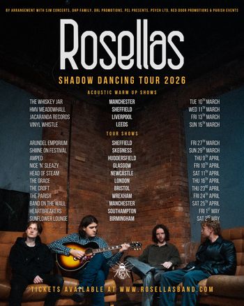 Rosellas march 2026 to april 2026 tour poster