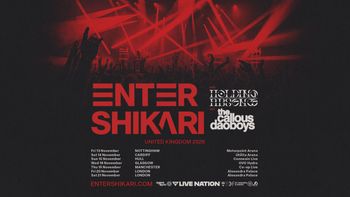 ENTER SHIKARI the callous daoboys, HOLDING ABSENCE november 2026 tour poster