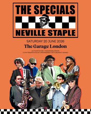 THE SPECIALS NEVILLE STAPLE at The Garage on 20 June 2026 gig poster