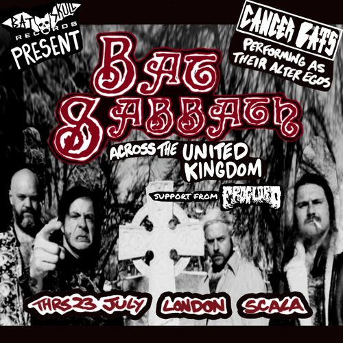 Bat Sabbath CANCER BATS, Fried Gold at Scarla on 23 July 2026 gig poster
