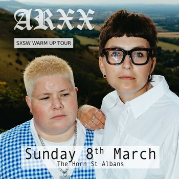 ARXX at The Horn on 8 March 2026 gig poster