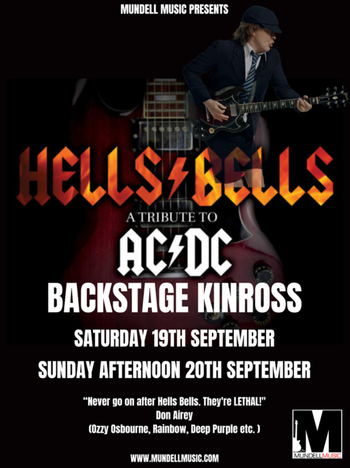 HELLS BELLS september 2026 tour poster