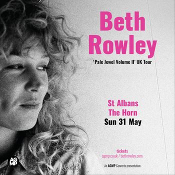 Pale Jewel Volume II UK Tour Beth Rowley at The Horn on 31 May 2026 gig poster