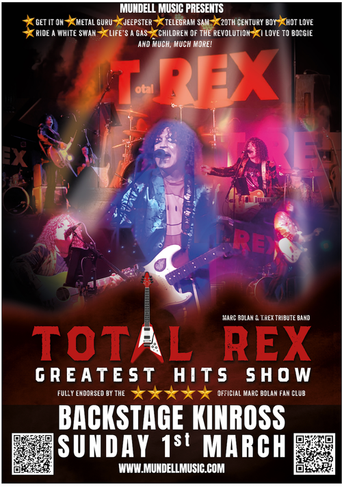 TOTAL REX GREATEST HITS SHOW TOTAL REX at Backstage on 1 March 2026 gig poster