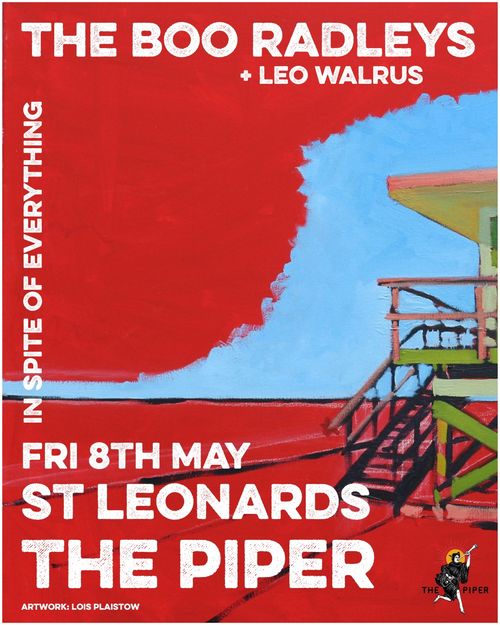 IN SPITE OF EVERYTHING the boo radleys, Leo Walrus at The Piper on 8 May 2026 gig poster