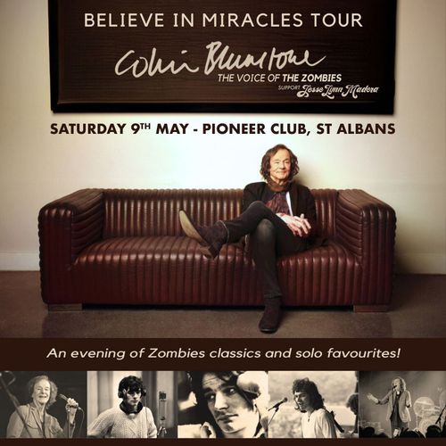 Believe In Miracles Tour Colin Blunstone, Jesse Lynn Hadoo at Pioneer Club on 9 May 2026 gig poster