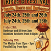 THE SUSSEX ARMS TRIPLE B FESTIVAL PARALLEL SKY, BLOODLINE BROTHERS, The Southern Bandits, The Medics gig poster
