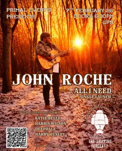 ALL I NEED HARRY HUXLEY, KATIE BELLE, HARRIS WILSON, JOHN ROCHE, DEEPDALE at The Shipping Forecast on 7 February 2026 gig poster