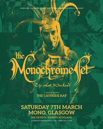 the Monochrome Set The Cathode Ray at Mono on 7 March 2026 gig poster