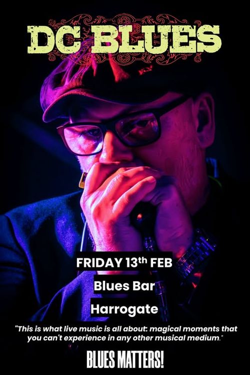 DC BLUES at Blues Bar on 13 February 2026 gig poster