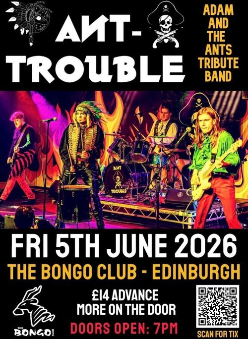 ANT-TROUBLE at THE BONGO CLUB on 5 June 2026 gig poster