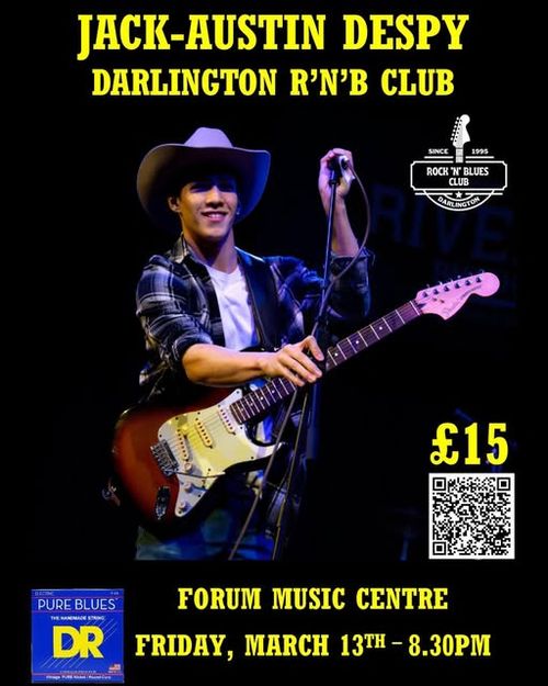 JACK-AUSTIN DESPY at FORUM MUSIC CENTRE on 13 March 2026 gig poster