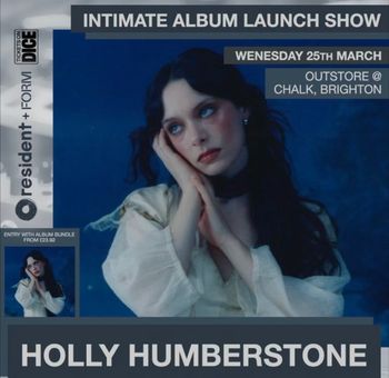 INTIMATE ALBUM LAUNCH SHOW HOLLY HUMBERSTONE at Chalk on 25 March 2026 gig poster