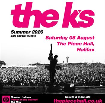 the k's the ks at The Piece Hall on 8 August 2026 gig poster