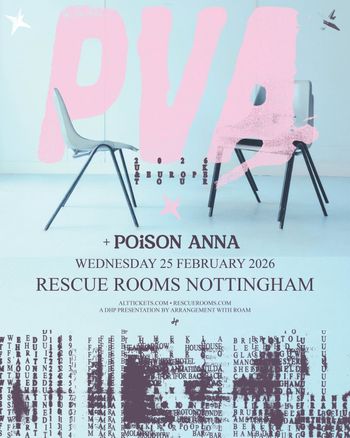 PVA Poison Anna at Rescue Rooms on 25 February 2026 gig poster