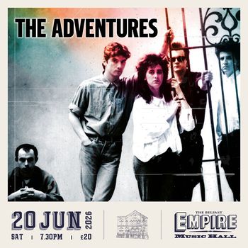 THE ADVENTURES at Empire Music Hall on 20 June 2026 gig poster