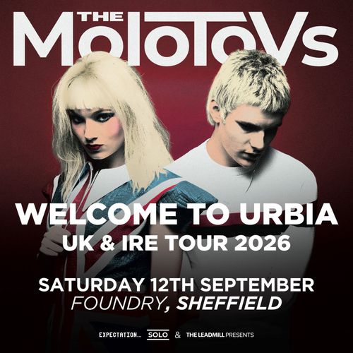 WELCOME TO URBIA The Molotovs at Foundry on 12 September 2026 gig poster