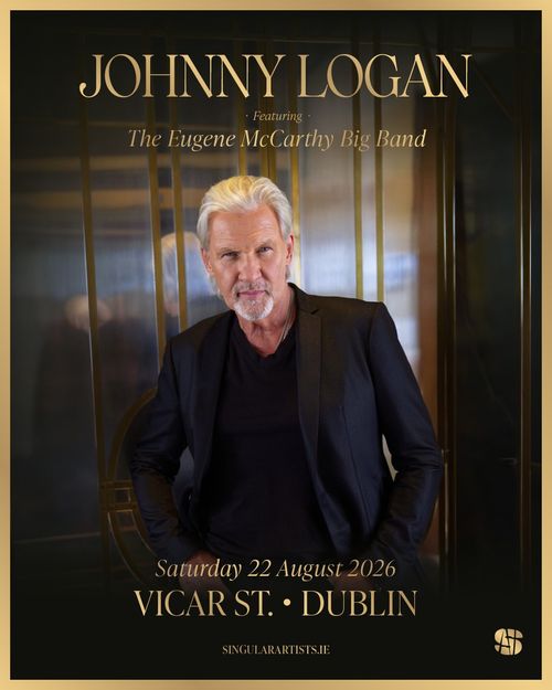 JOHNNY LOGAN The Eugene McCarthy Big Band at Vicar St. on 22 August 2026 gig poster