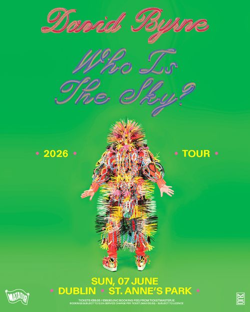 Who Is The Sky? David Byrne at St. Anne's Park on 7 June 2026 gig poster