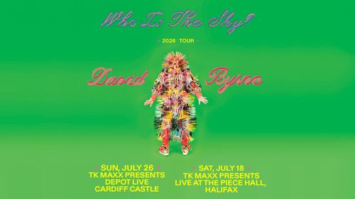 Who Is The Sky? David Byrne july 2026 tour poster