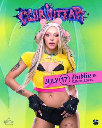 CLUB VITTAR Pabllo Vittar at Button Factory on 17 July 2026 gig poster