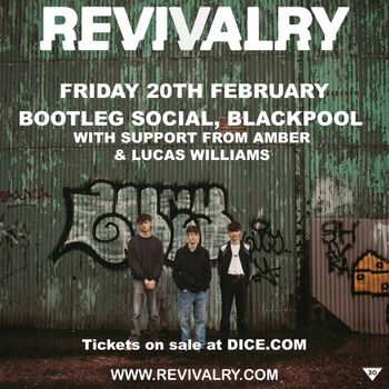 REVIVALRY Lucas Williams, Amber at Bootleg Social on 20 February 2026 gig poster