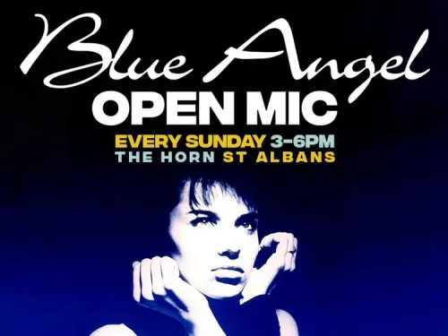 Blue Angel Open Mic at The Horn on 8 February 2026 gig poster