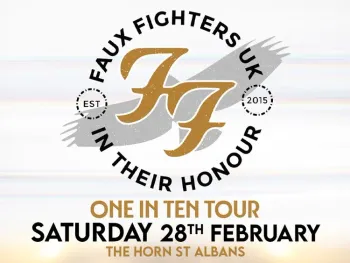 Faux Fighters UK at The Horn on 28 February 2026 gig poster