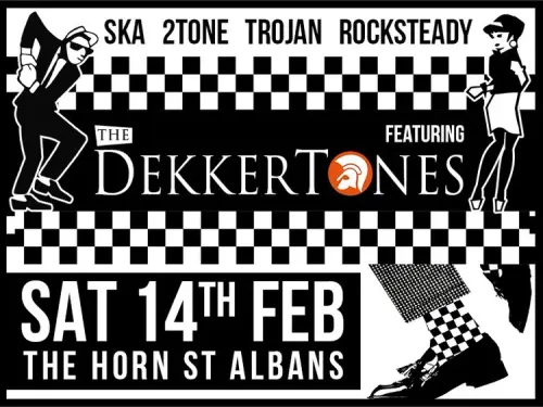 The DekkerTones at The Horn on 14 February 2026 gig poster