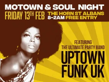 MOTOWN & SOUL NIGHT UPTOWN FUNK UK at The Horn on 13 February 2026 gig poster