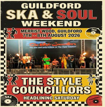 GUILDFORD SKA & SOUL WEEKEND THE STYLE COUNCILLORS august 2026 tour poster